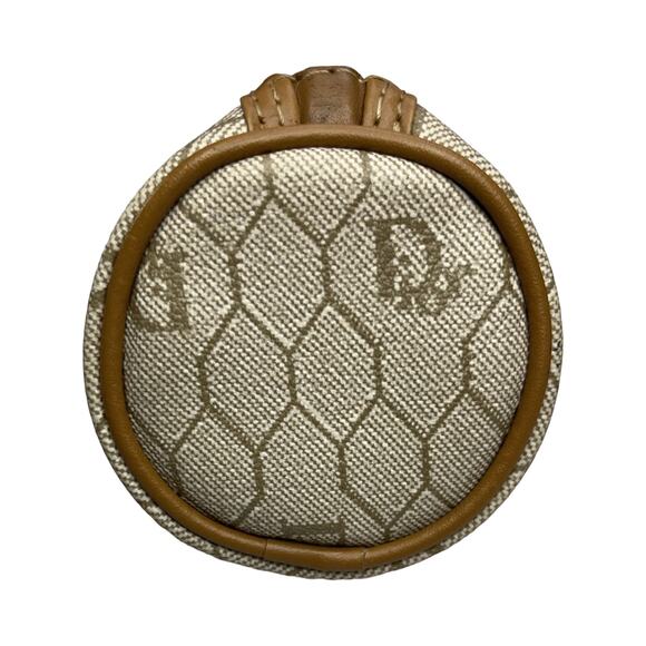 Christian Dior Honeycomb Monogram Canvas Pouch Made in France - Picture 7 of 10